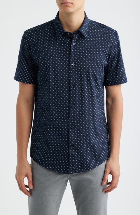 Roan Slim Fit Short Sleeve Button-Up Shirt