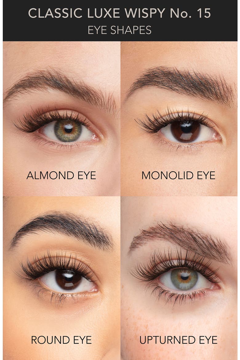 False Lashes Set, Alternate, color, BLACK