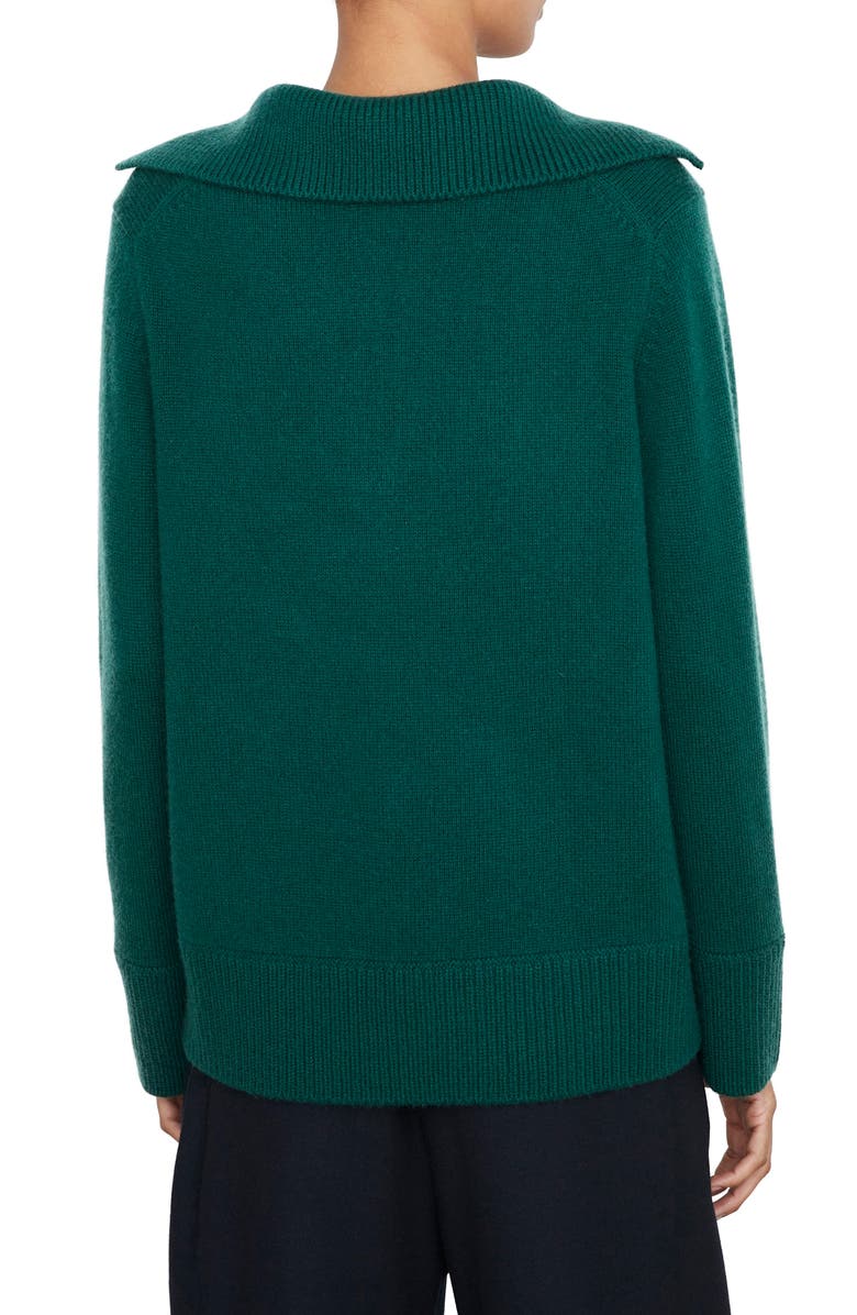Vince Johnny Collar Wool Blend Easy Sweater, Alternate, color,