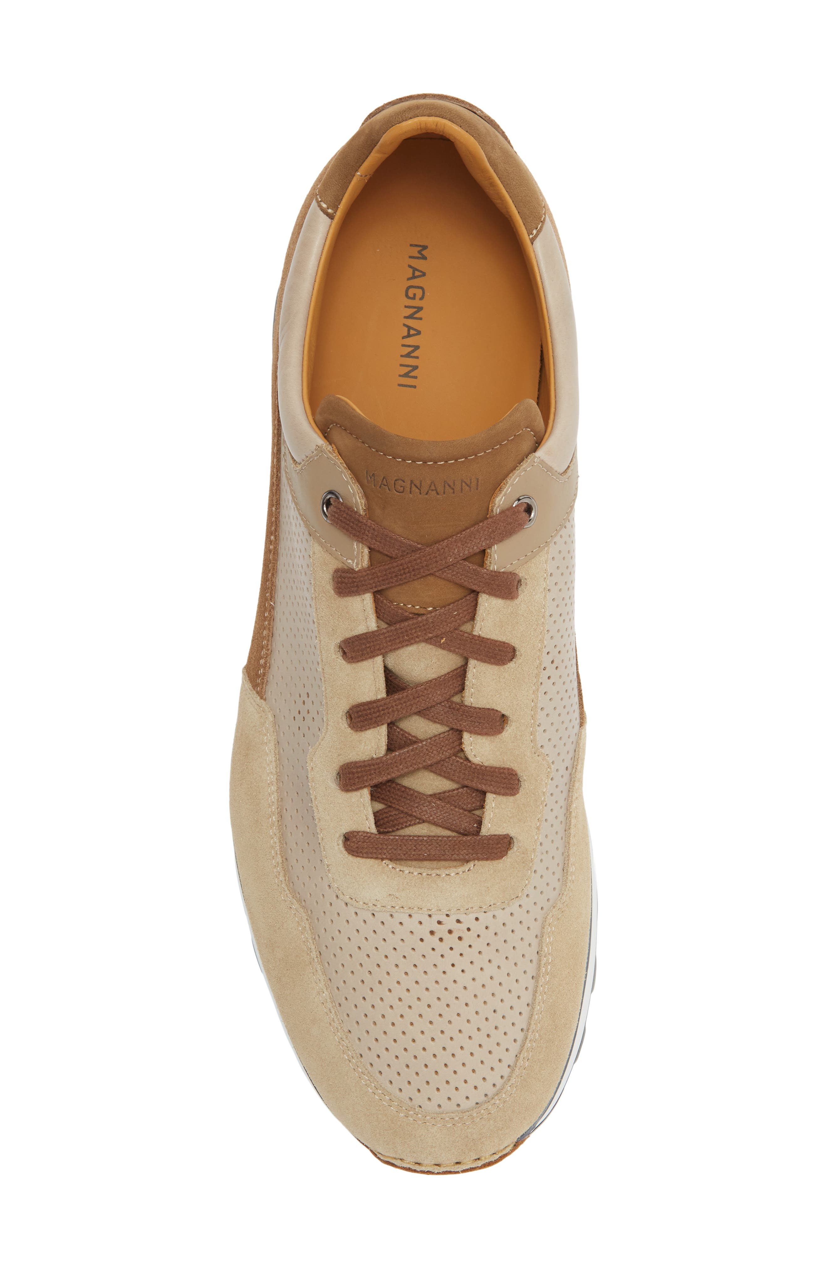 Perforated Sneaker, Alternate, color, CREAM