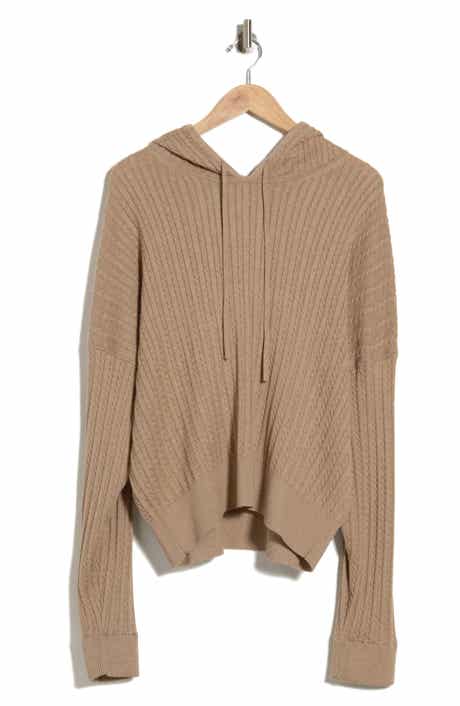 Cable Stitch Cotton & Cashmere Hoodie