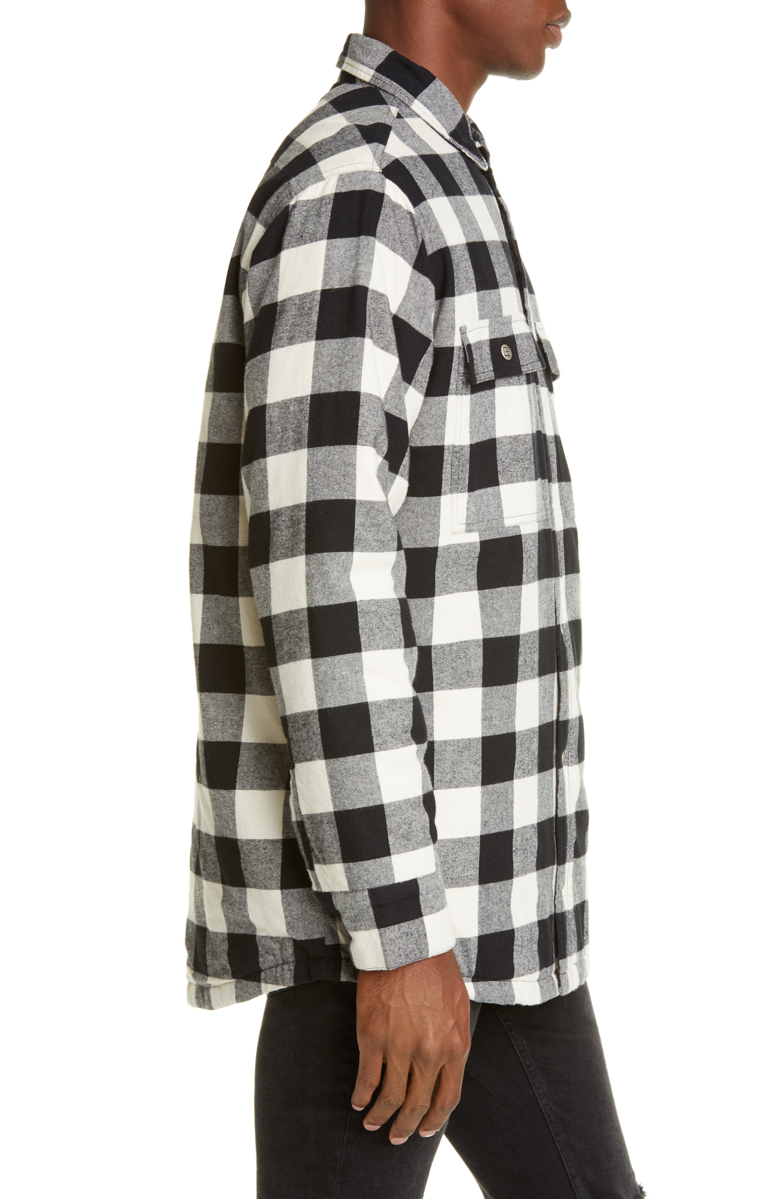 Ksubi Snap-Up Flannel Shirt Jacket (Men) | Nordstromrack