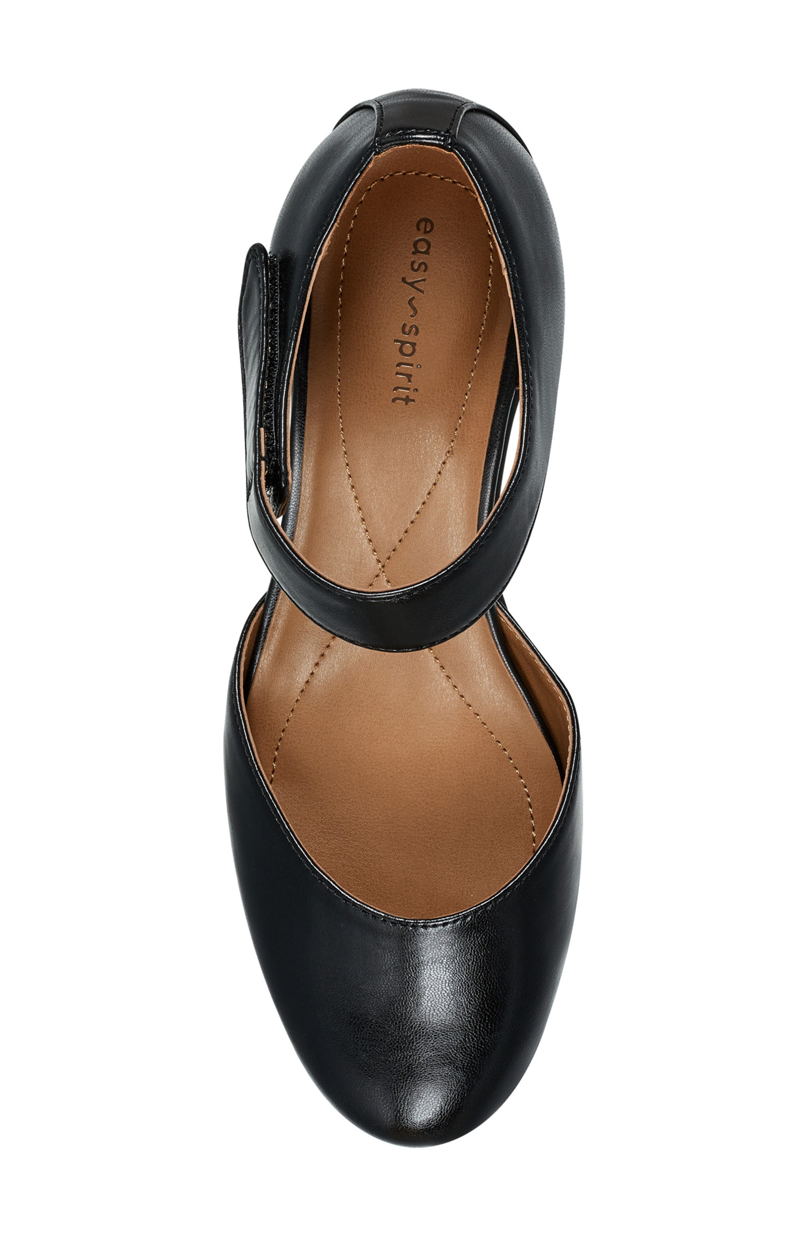 Easy Spirit Casity Ankle Strap Pump, Alternate, color, Black