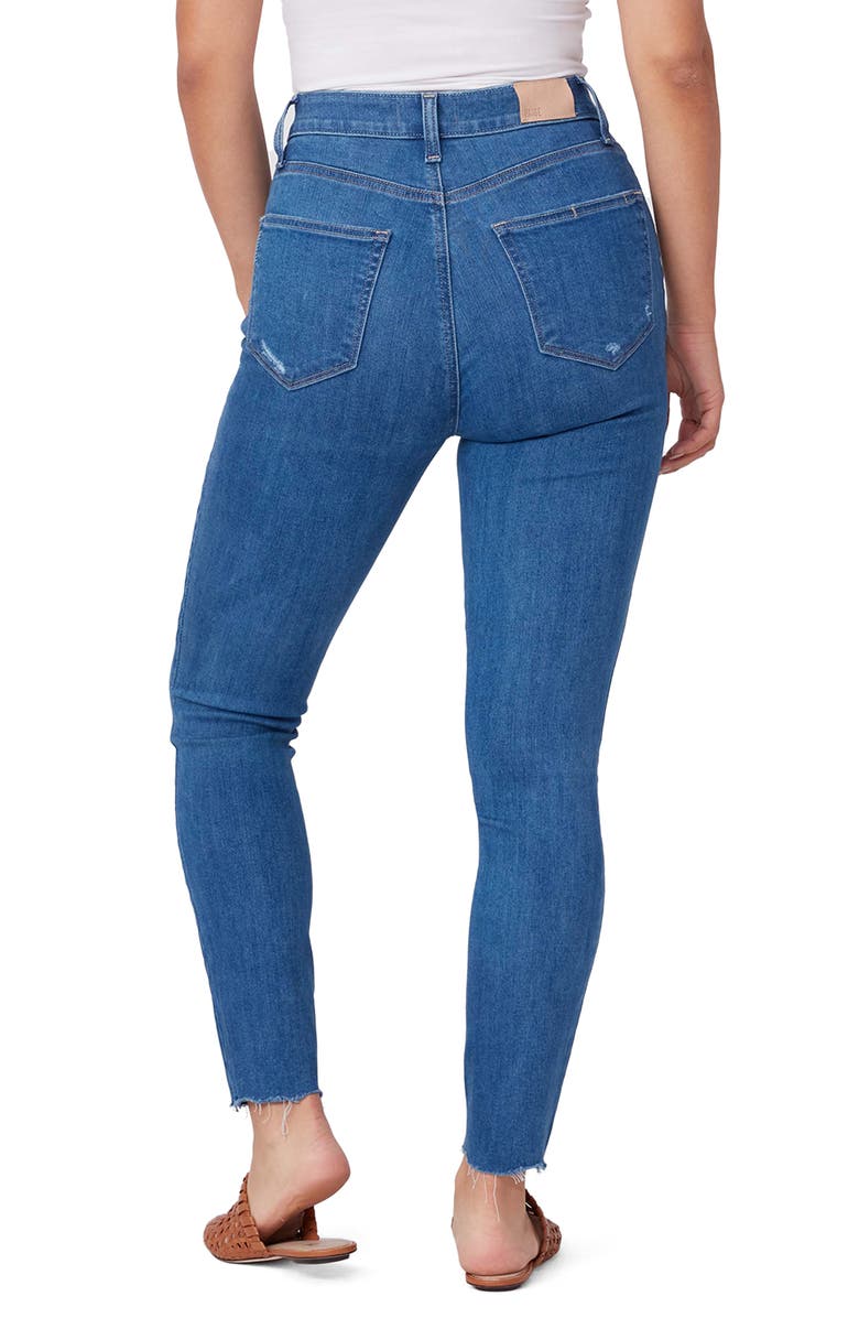 PAIGE Cheeky Raw Hem Ankle Skinny Jeans, Alternate, color, 
