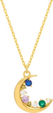 Estella Bartlett Cubic Zirconia Moon Necklace