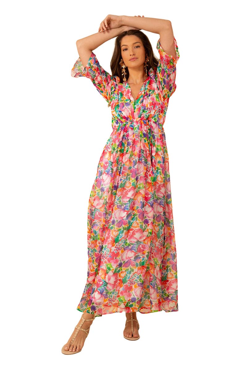 Hale Bob Ophelia Chiffon Maxi Dress, Main, color, 