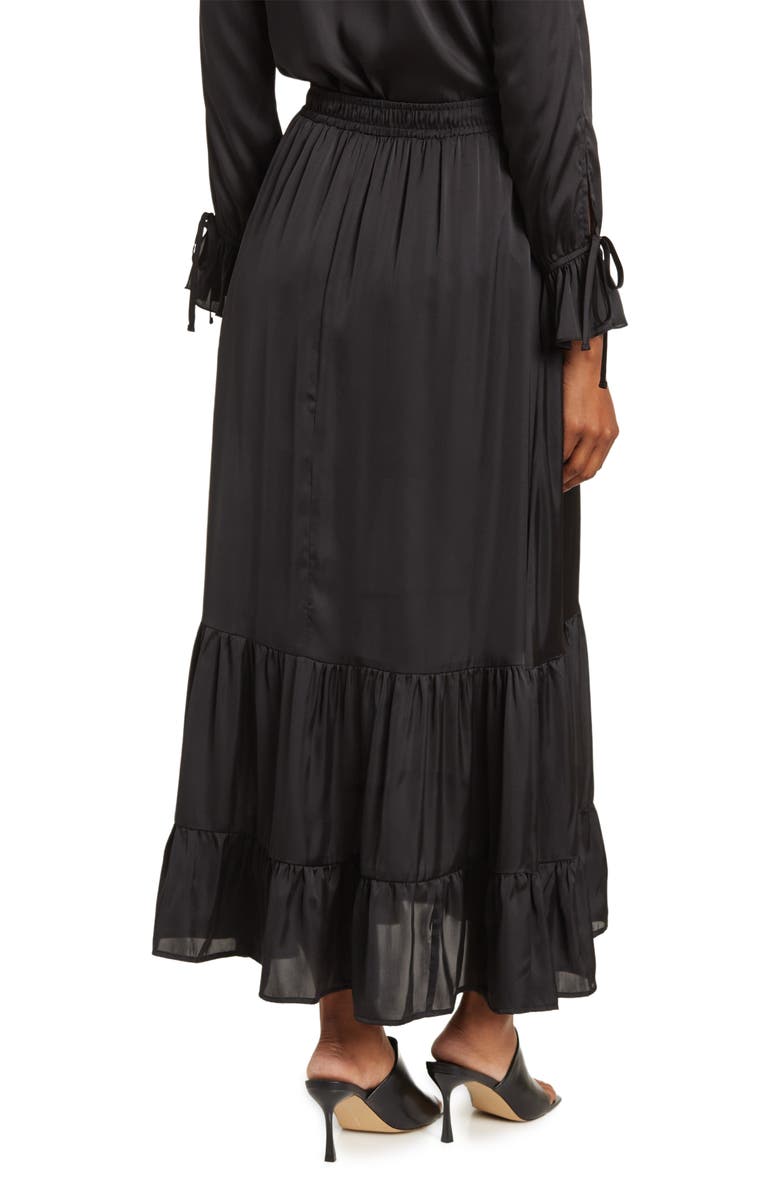 BY DESIGN Water World Ruffle Hem Maxi Skirt, Alternate, color, 