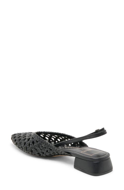 Dolce Vita Birdie Pointed Toe Slingback Flat In Black