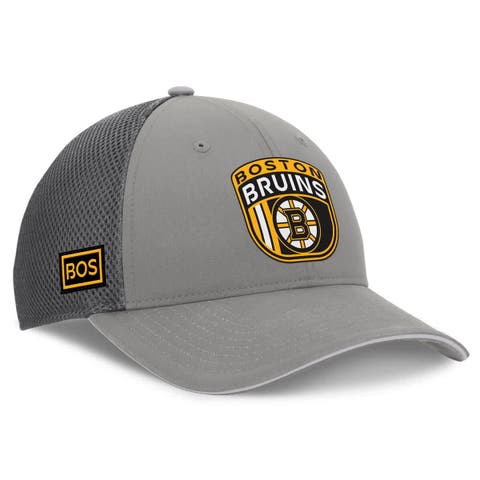Men's Fanatics Gray Boston Bruins Authentic Pro Home Ice Trucker Adjustable Hat
