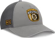 FANATICS Men's Fanatics Gray Boston Bruins Authentic Pro Home Ice Trucker Adjustable Hat