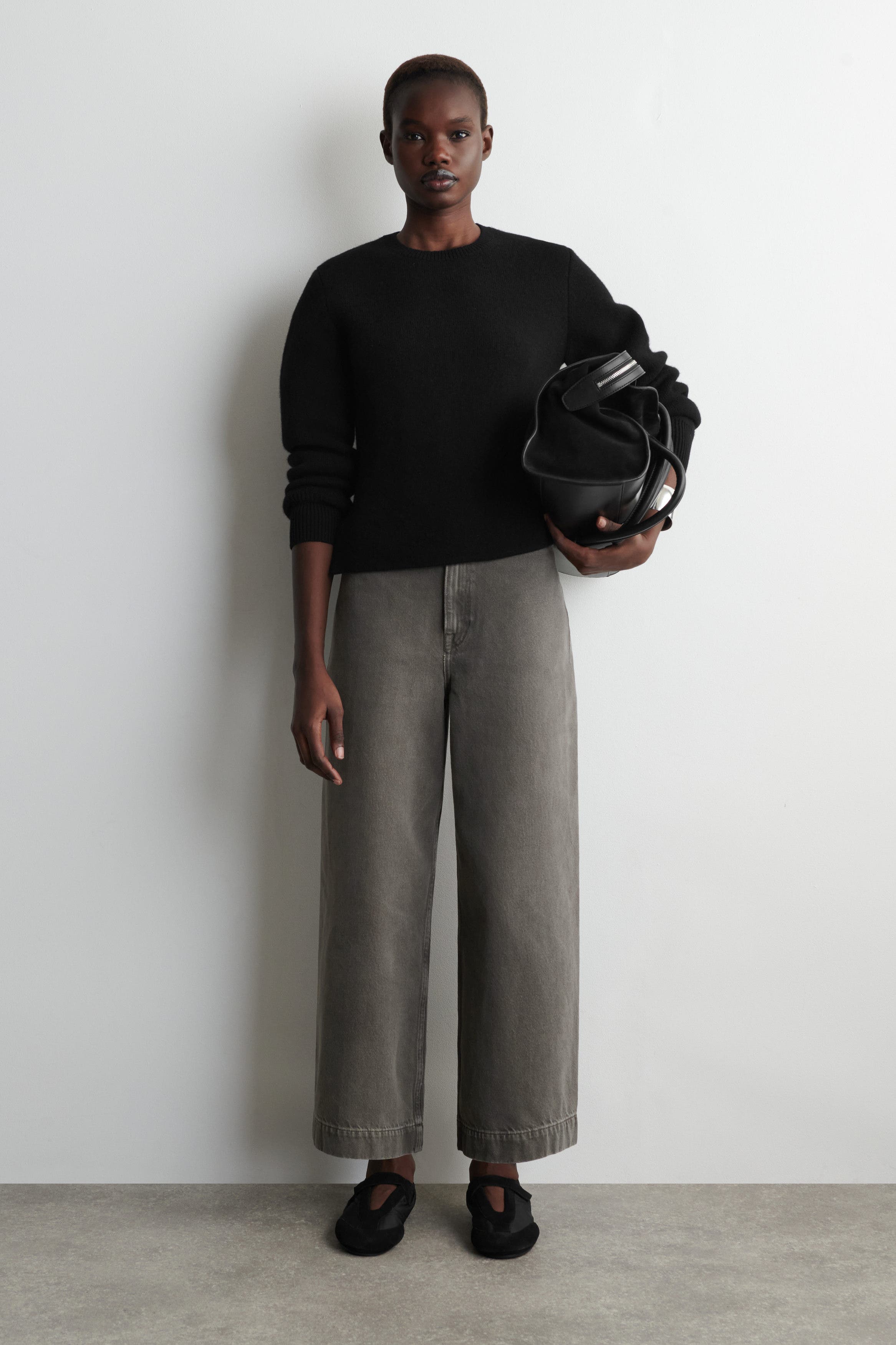 Cropped Wide-Leg Denim Pants - image 5