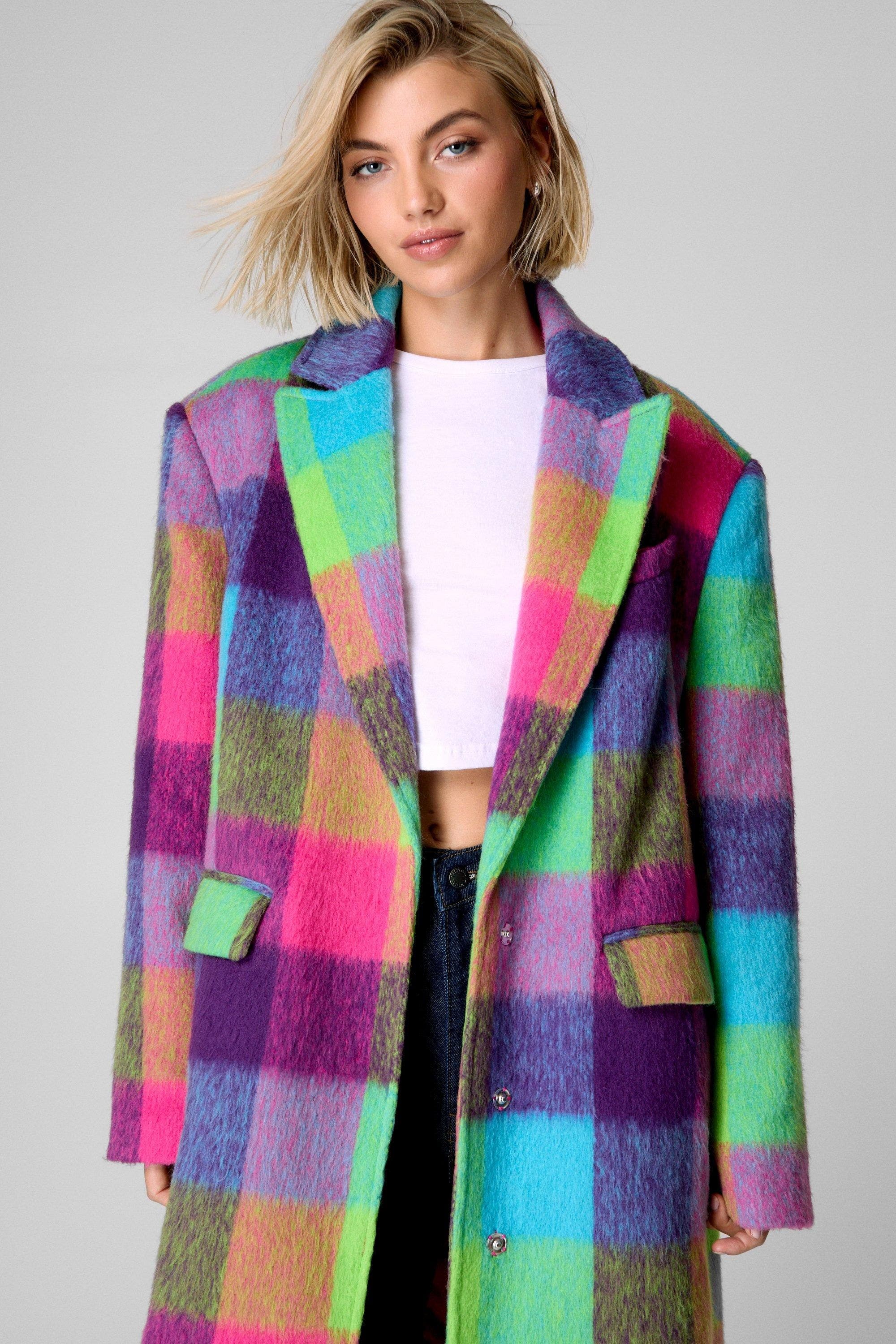 Multi Check Tailored Coat - image 2