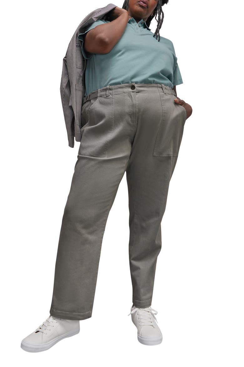 The Essential Denim Utility Pant, Alternate, color, GREY