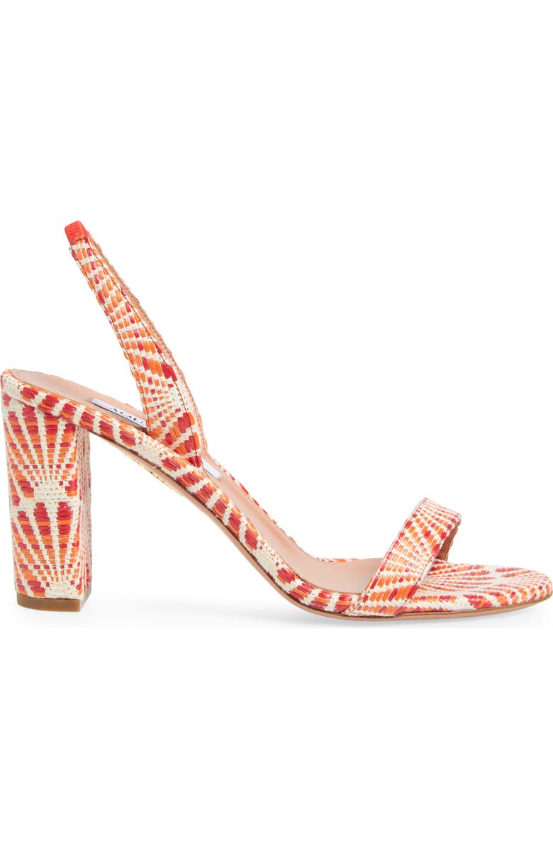 Aquazzura So Nude Block Heel Slingback Sandal, Alternate, color,