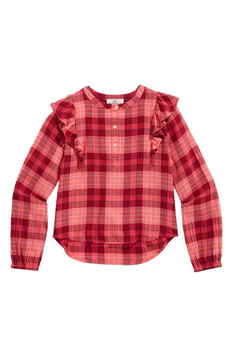 Kids' Ruffle Plaid Tunic Top (Little Kid & Big Kid)