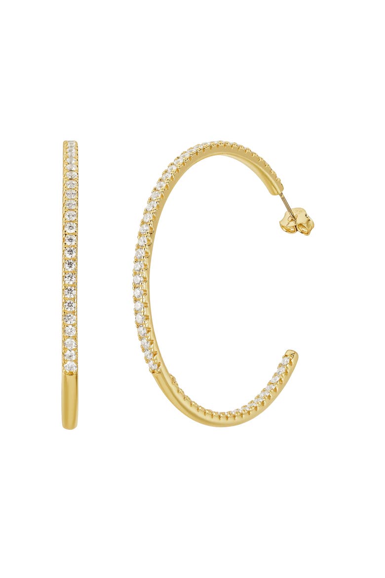 Everyday Glam Hoops, Main, color, Gold