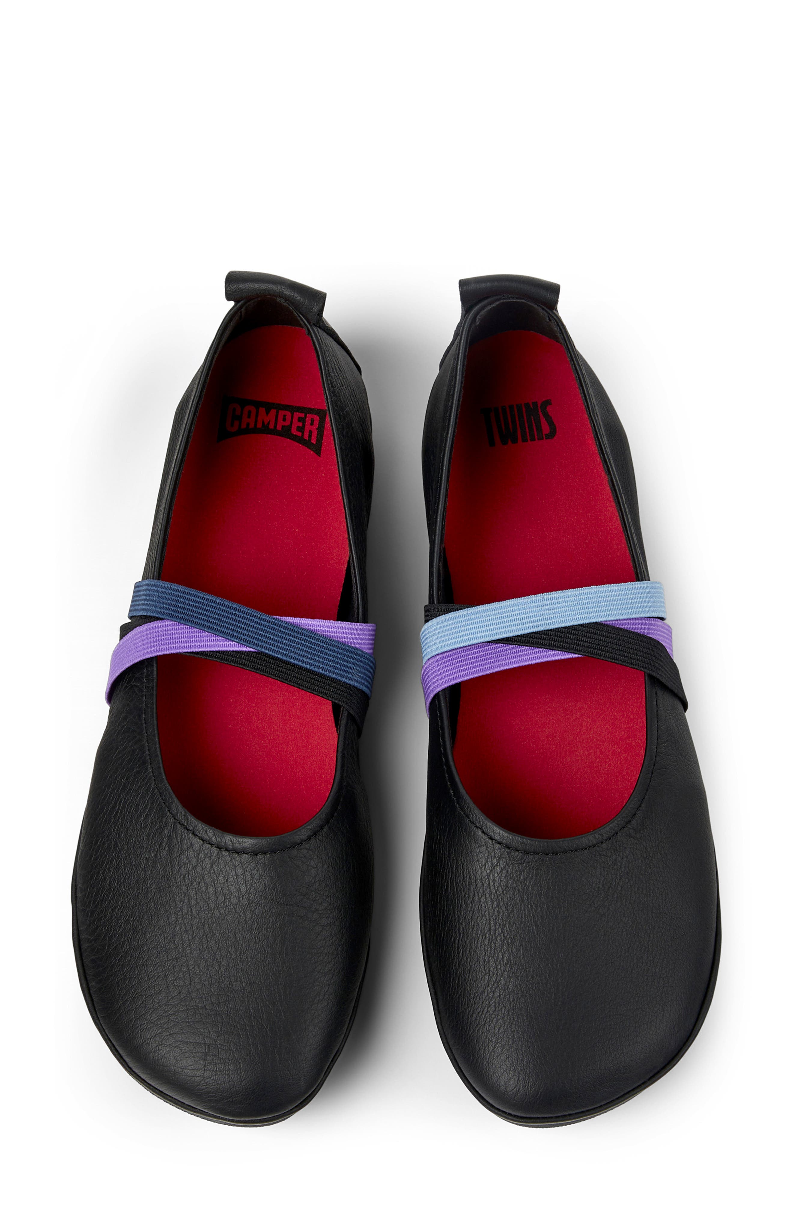 Camper Twins Mismatched Flats, Alternate, color, 