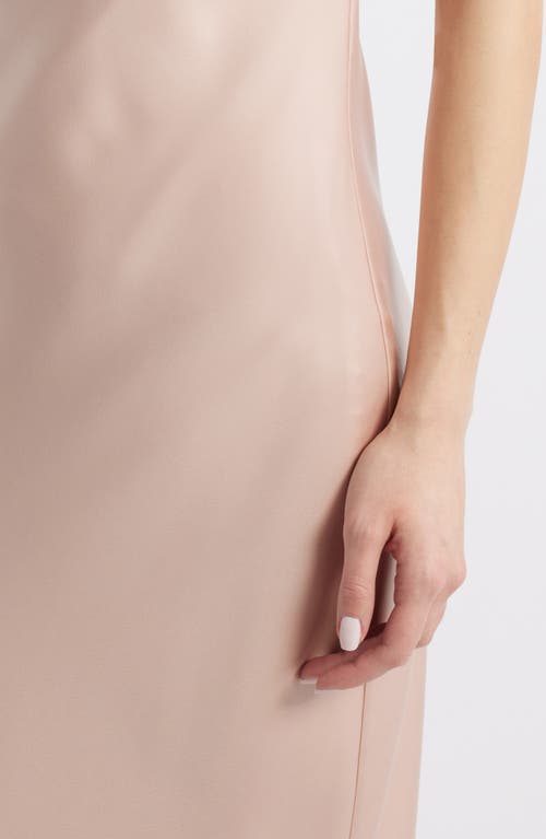 Wayf Katerina Draped Matte Satin Gown In Rose