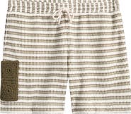 CHÉ Mathias Stripe Cotton Blend Shorts
