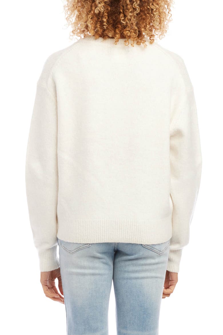 Relaxed Brushed Sweater, Alternate, color, CREAM