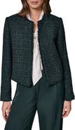 Donna Karan New York Fringe Open Front Jacket