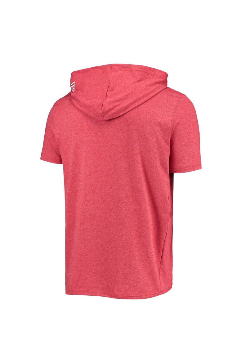 Men's New Era Heathered Red Boston Red Sox Hoodie T-Shirt, Alternate, color, Heather Red