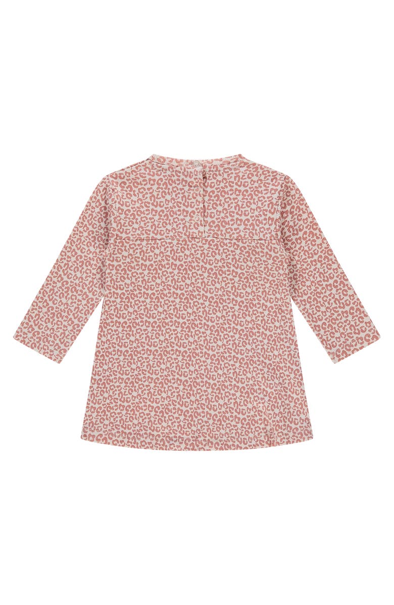 BABYFACE Leopard Print Long Sleeve Dress, Alternate, color, Light Pink