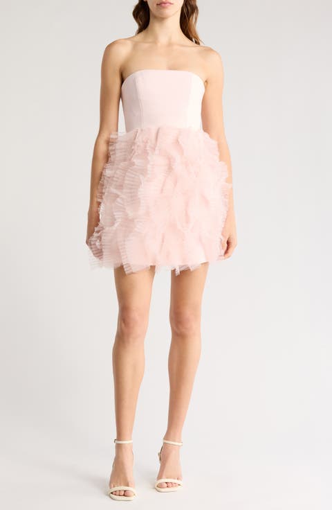 Ryan Ruffle Strapless Dress