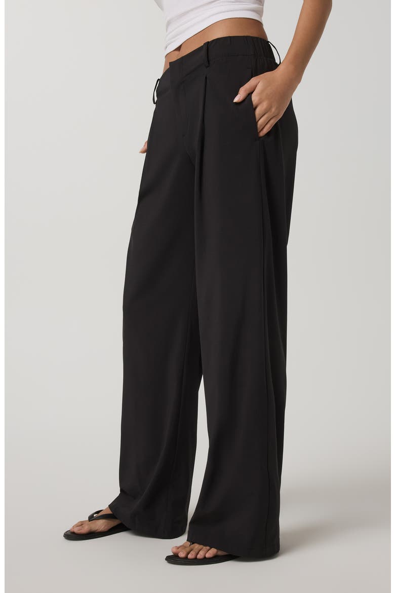 Villa Wide Leg Trousers, Alternate, color, BLACK