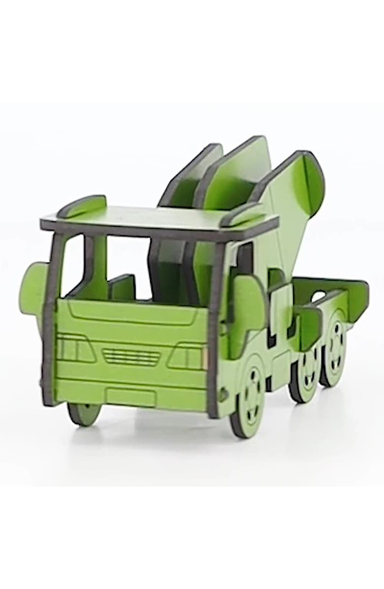 Little & Wood Woodlet Concrete Truck, 3D Wooden Kit Set, Ages 6+, Alternate, color, Multicolored