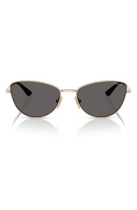 56mm Polarized Butterfly Sunglasses