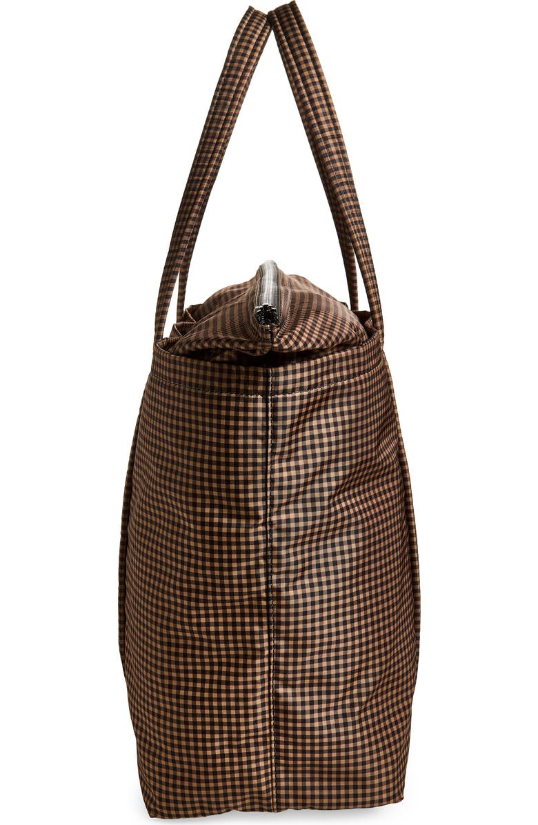 Loeffler Randall Dina Travel Tote, Alternate, color, Brown/ Black Check