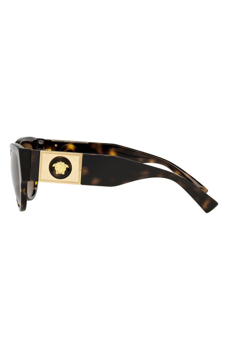 Versace 55mm Polarized Cat Eye Sunglasses, Alternate, color,