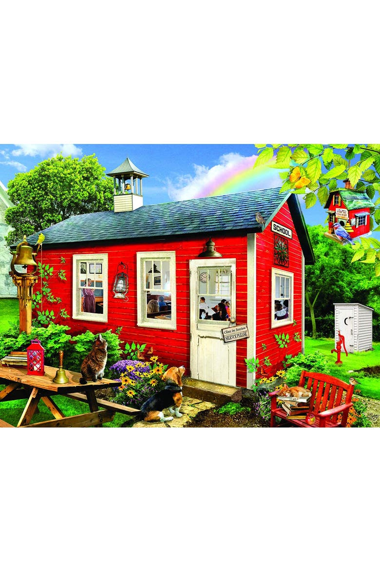 Little Red School House 1000 piece Jigsaw Puzzle for Adults, Alternate, color, Multicolor