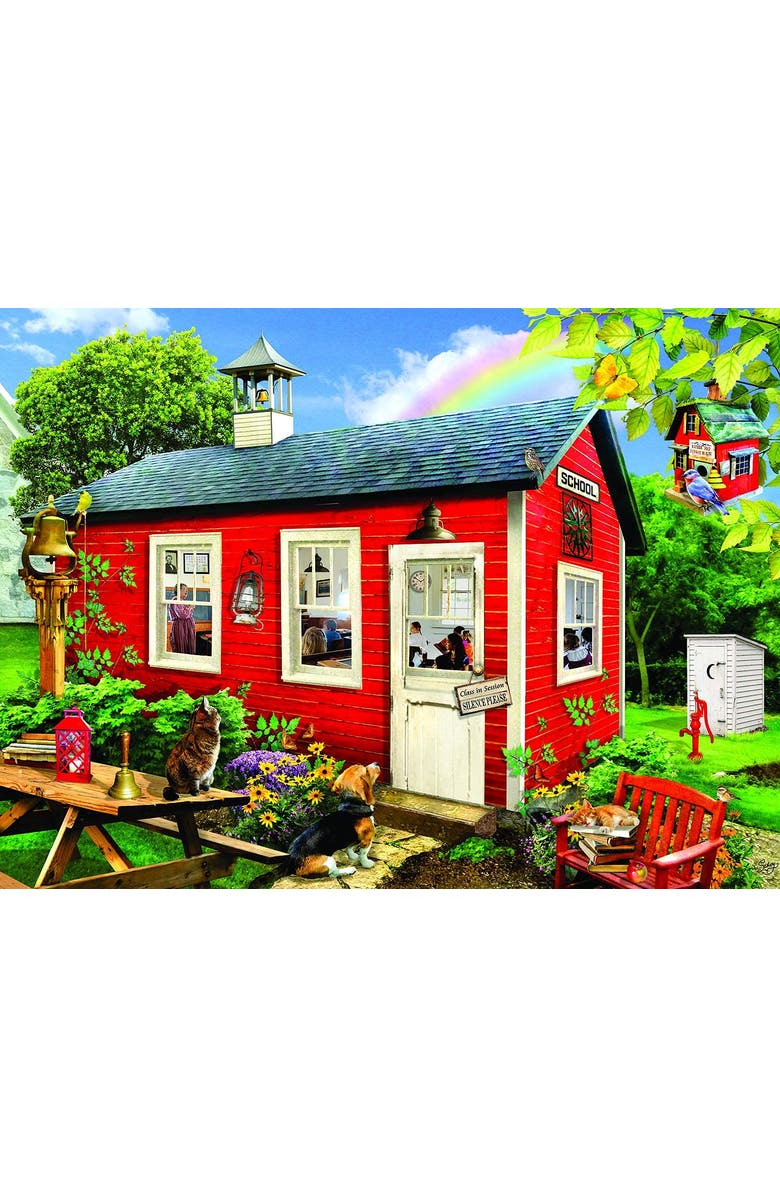 Sunsout Little Red School House 1000 piece Jigsaw Puzzle for Adults, Alternate, color, Multicolor