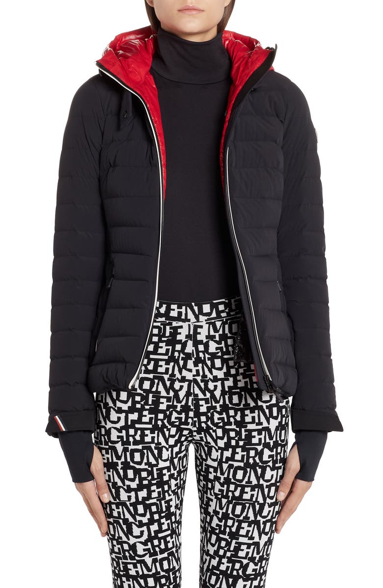 Moncler Bruche Belted Down Puffer Ski Jacket, Main, color, 