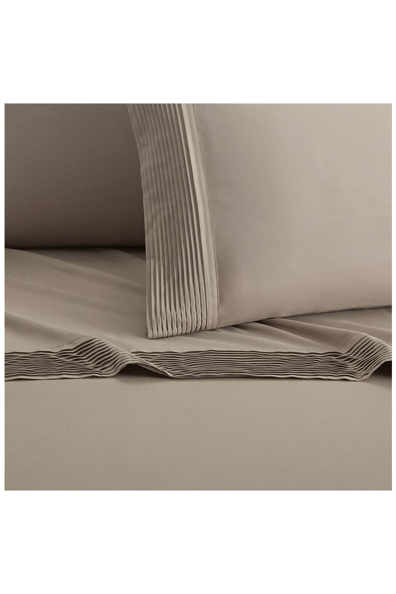 Twin Harley Pleated 3-Piece Sheet Set - Taupe, Alternate, color, TAUPE