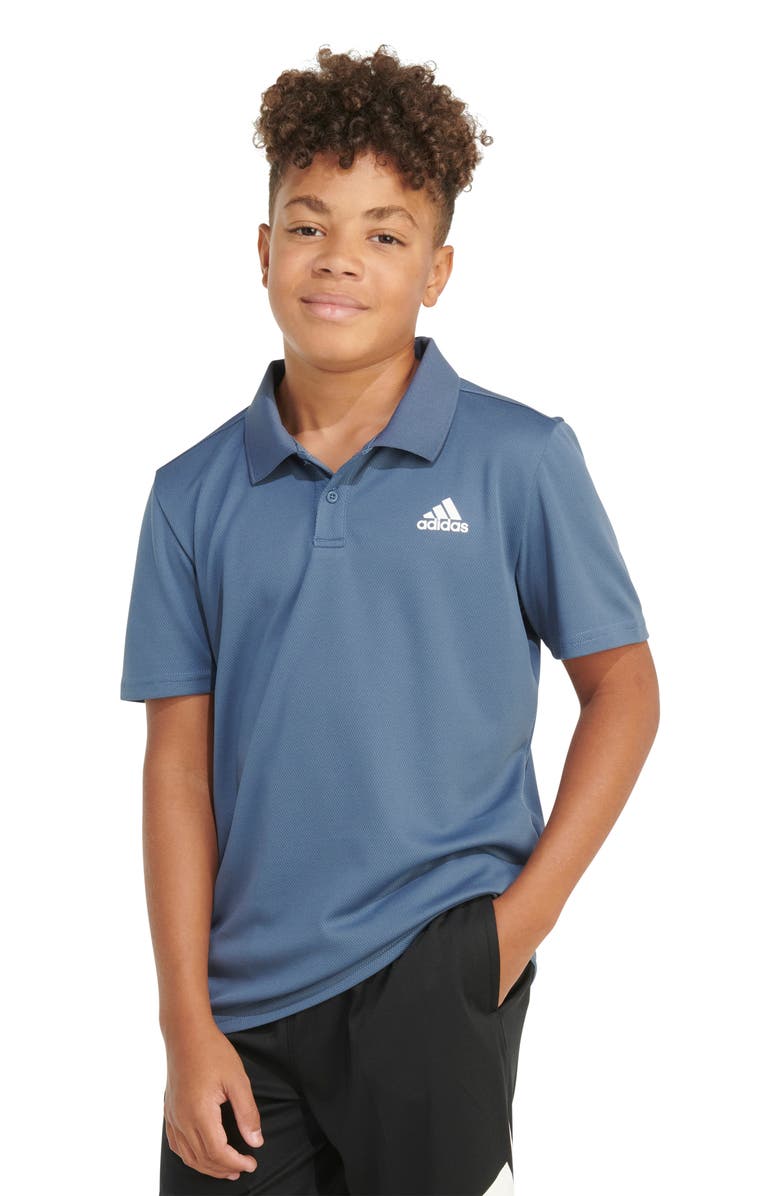 adidas Kids' Mesh Polo, Alternate, color, Preloved Ink