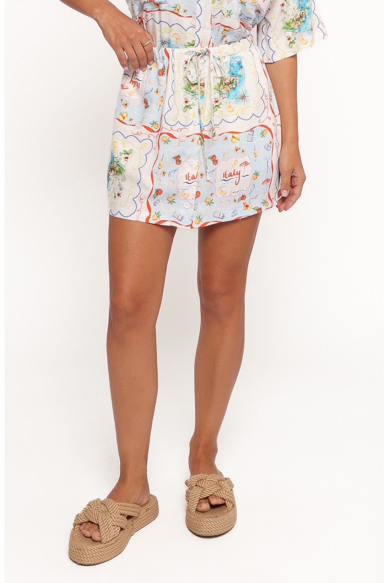 Abella Print Miniskirt, Main, color, LUCIA