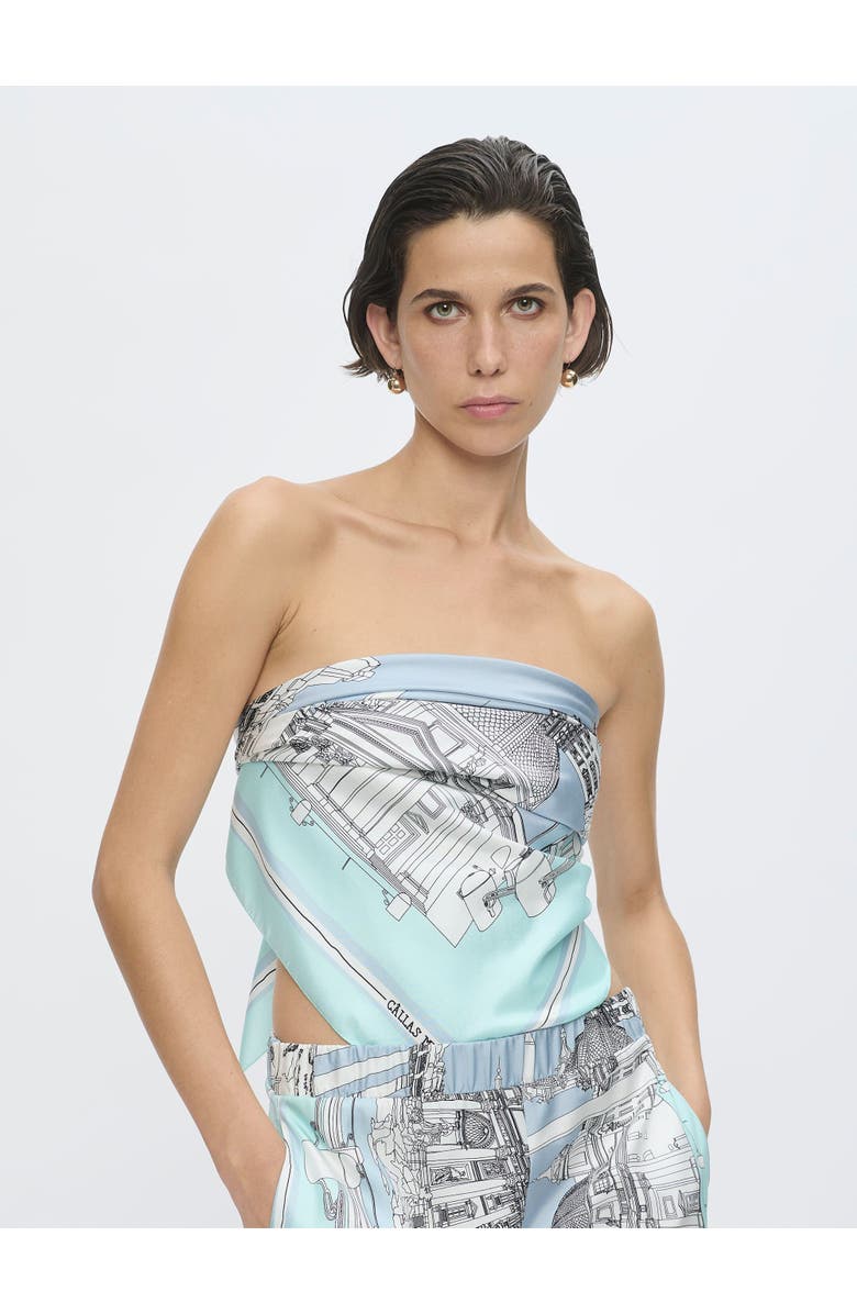 Callas Milano ROMA Rome scarf, Alternate, color, Blue-Green