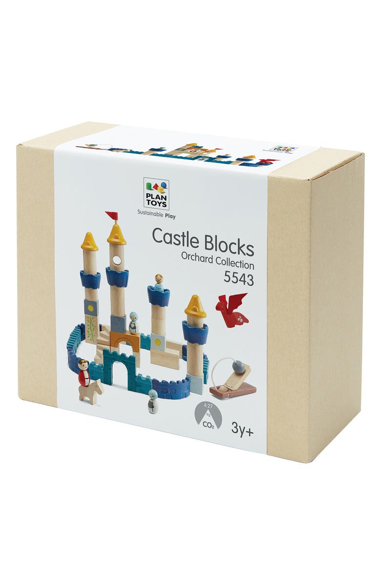 PlanToys<sup>®</sup> Castle Blocks Playset - Orchard, Alternate, color,