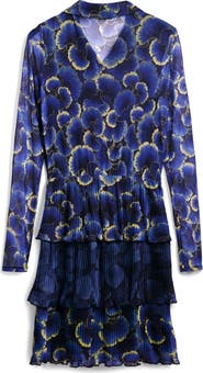 Desigual Floral Print Long Sleeve Minidress