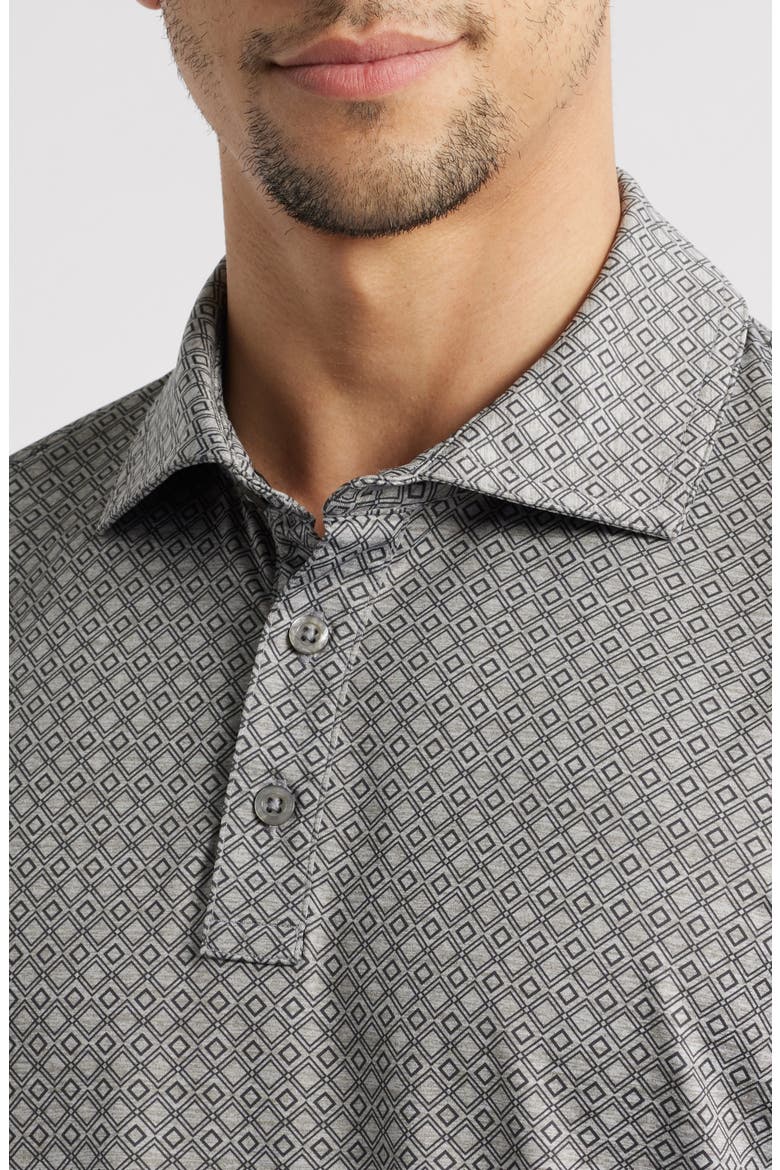 XC4® + Cool Degree™ Geo Print Performance Golf Polo, Alternate, color, GEO DIAMONDS/GRAY