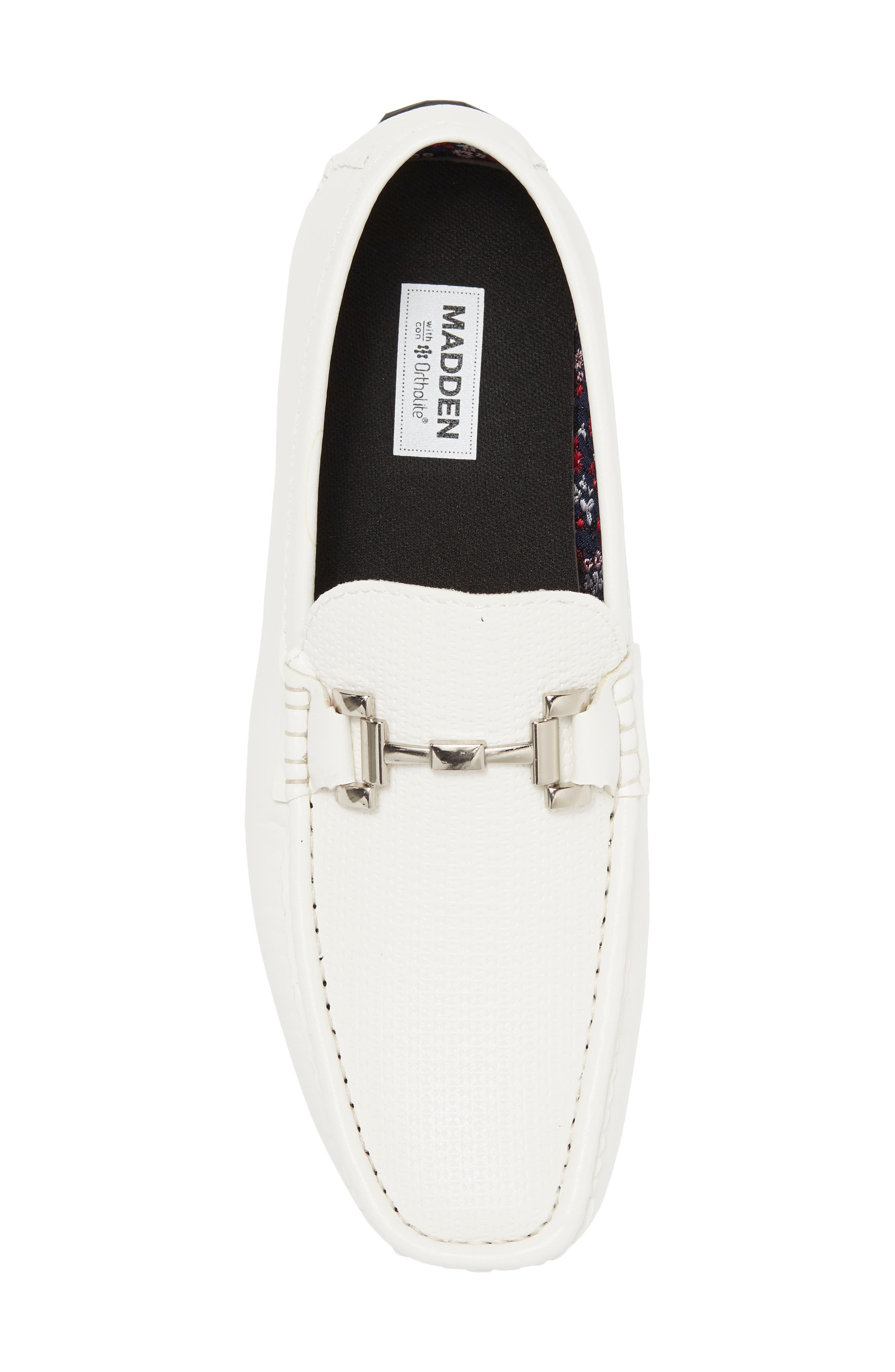MADDEN Lennii Bit Driving Loafer, Alternate, color, White