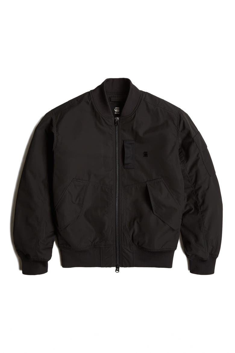 Flight GA-1 Padded Bomber Jacket, Alternate, color, NEO-BLACK