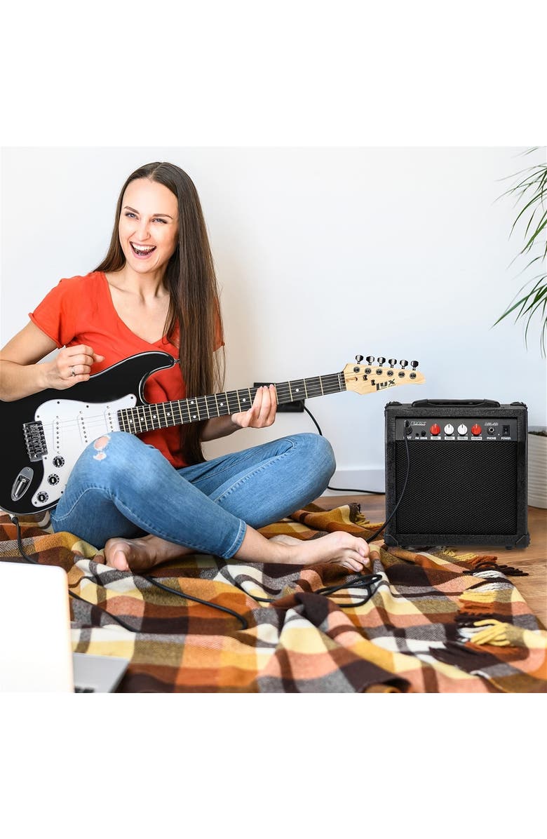 Lyxpro 20 Watt Electric Guitar Amplifier with Headphone Jack, Aux Input & More, Alternate, color, Black