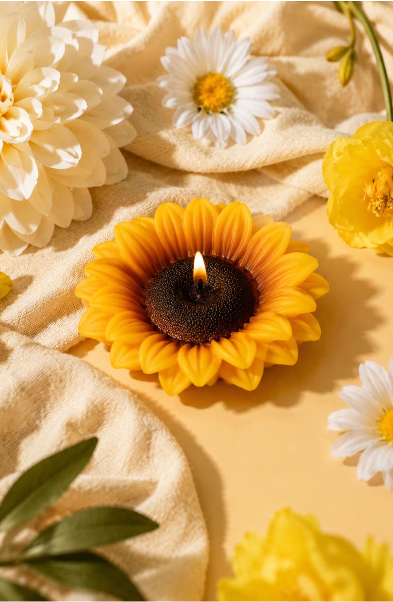 Southlake gifts Sunflower Candle, Alternate, color, NO COLOR