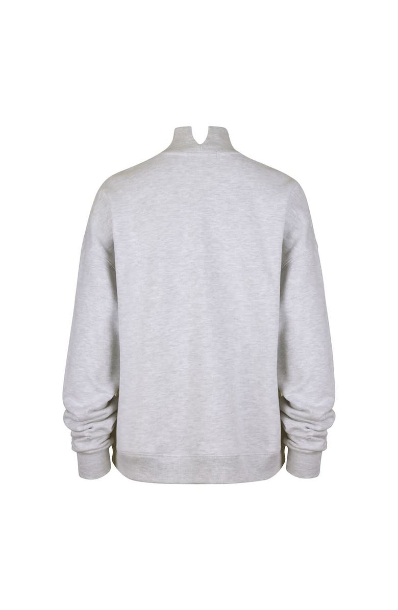 '47 Women's '47 Heather Gray Philadelphia Phillies Subtle Muse Mock Neck Sweatshirt, Alternate, color, Heather Gray