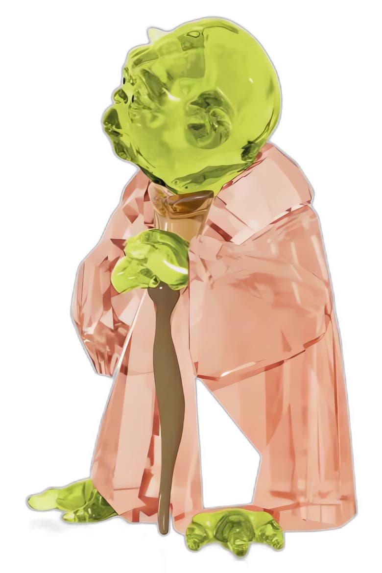 Star Wars Master Yoda Crystal Figurine, Alternate, color, MULTI