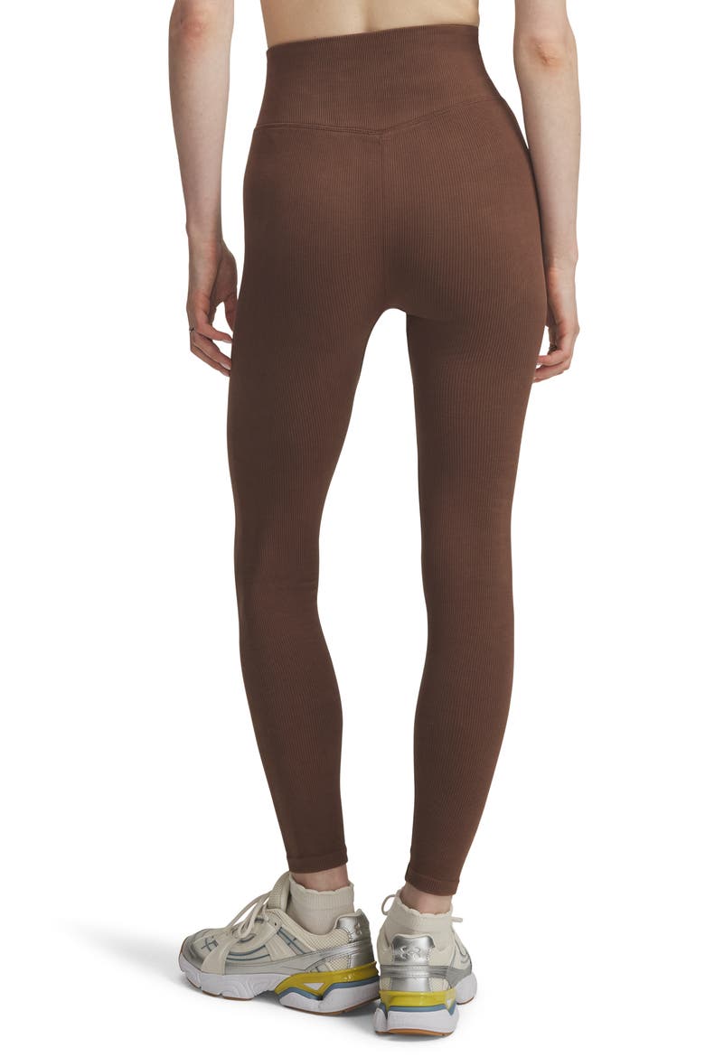 Seamless Cotton Leggings, Alternate, color, BRN